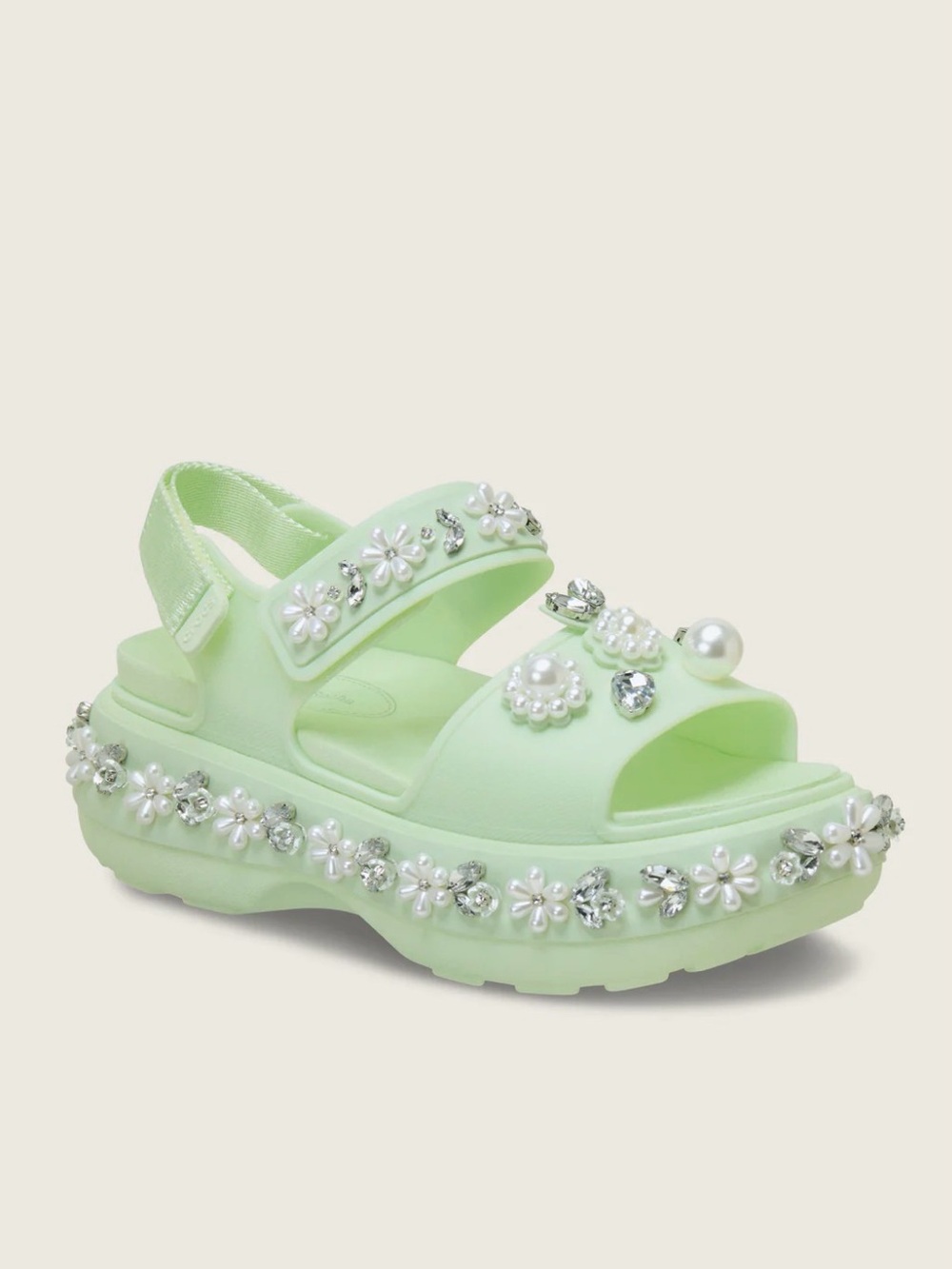 NIB Simone Rocha x CROCS Soho Sandal in Jade sz 8